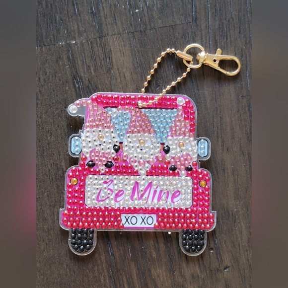 3/$15 Handcrafted Diamond Art Purse/Key Charms - Picture 4 of 5